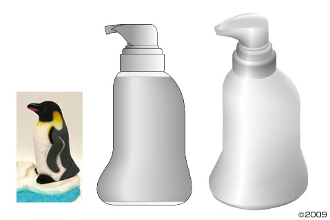 ボトル容器デザイン, ペンギン型, 可愛いボトル形状, 東罐興業
