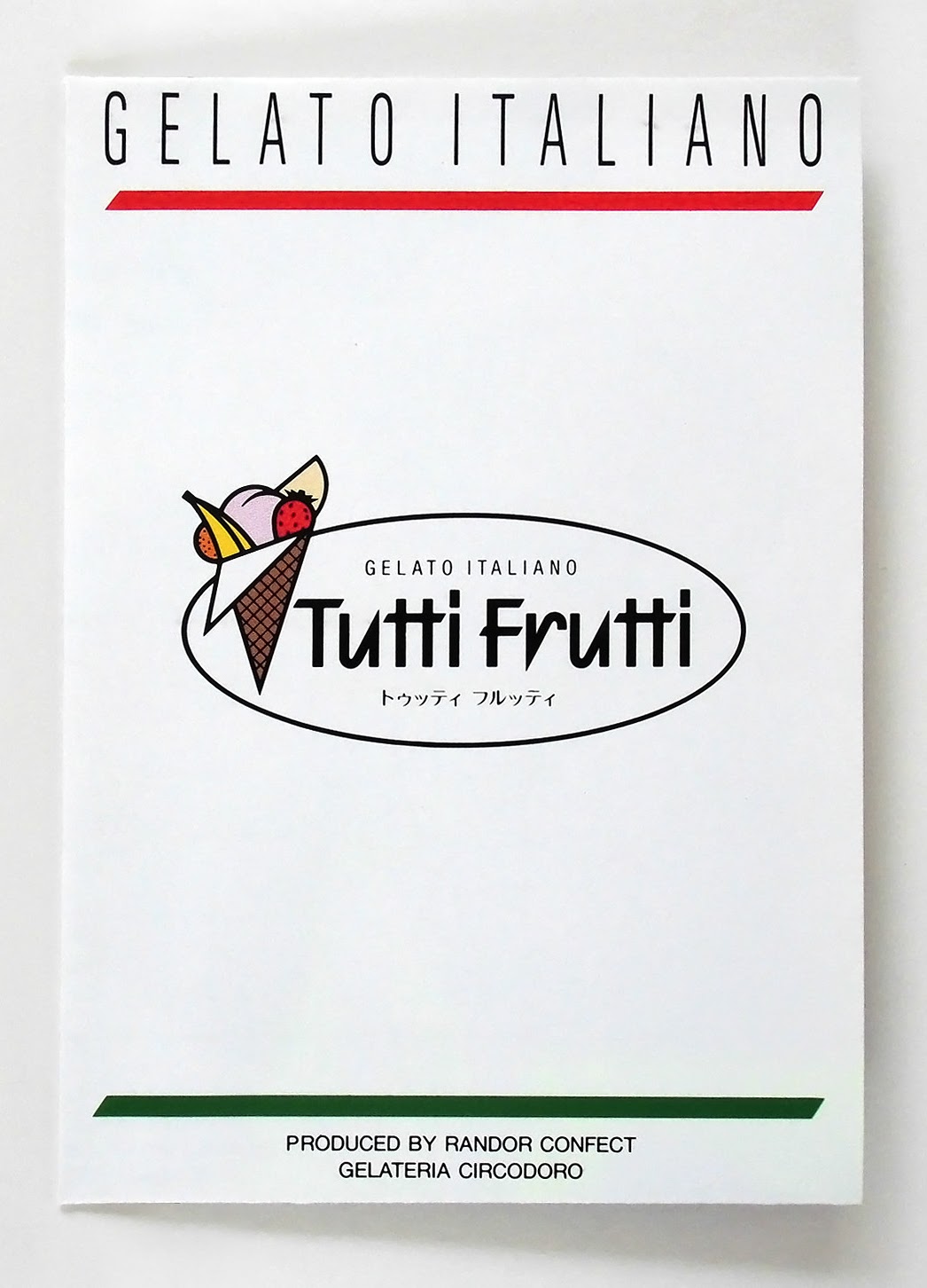 新規開店, ショップパンフレット, Tutti Frutti