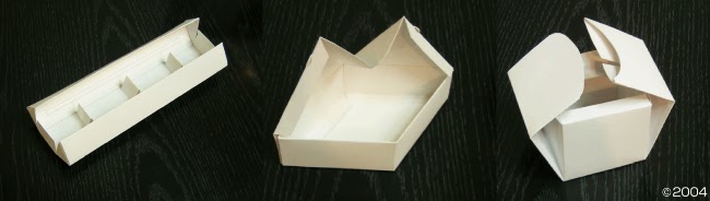 パッケージ形態アイデア, 特殊折り, 紙容器, 折り容器